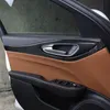 Fibra di carbonio 4 pezzi Decorazione pannello porta in accessori porta auto adesivi per auto per Alfa Romeo Giulia 2017 2018