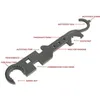 M4 AR15 Tillbehör Multi Purpose Combo Wrench Removal Armorer Tool Kit Heavy Steel Upper och Lower Vice Block för jakt