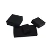 4*4*2,5 cm 50 Teile/los Kleine Schwarze Handgemachte Seife Aufbewahrungsboxen Kraftpapier Schmuck Verpackungsbox Leere Hochzeit Geschenkbox Für Party DIY Handwerk