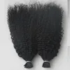 Virgin Mongolian Afro Kinky Curly Hair Whole head 200G I Tip Human Hair Extensions Pre Bonded keratin stick tip hair extensions 200S