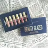 Beauty Glazed 6 sztuk / partia Matte Pomadki nie wyblakły ciekłym połysku Lip Glosa Moisturizer Urodziny Edition Lipa Lipstick Lip Makeup Maquiagem