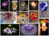 pendant lamp Modern Crystal Chandelier Colorful Pretty Blown Murano Glass Lighting 900-1200lm Energy Saving G9 LED Light for Bathroom Decor