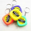 measure 1 meter soft tape portable mini key clasp hang small gift gift public measure in