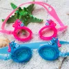 Jungen Mädchen Schwimmbrille Antifog Wasserdicht High Definition Kinder Tauchbrille Verstellbare Silikon Kinderbrille Einhorn Krabbe