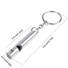 Mini Aluminium Whistle Dogs för träning med Keychain Key Ring Outdoor Survival Emergency Exploring Free Shipping