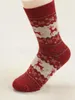 Kobiety Boże Narodzenie Prezent Sock 5 Style Zima Królik Wełna Snowflake Jelenia Wzór Sockings Jesieni Ciepłe Skarpetki OOA5579