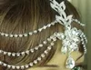 Charmig mode brudhårtillbehör Rhinestone Metal Bohemian Hair Band Vintage Wedding Tiaras Kedjor Fri frakt 2019