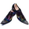 Дизайнер многоцветные замшевые кожи мужчины Оксфордские Обувь Большой размер Свадебная вечеринка Платье Обувь заостренные носки мужские бругу обувь