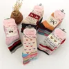 Chaussettes fille dame cadeau de noël chaussette mode hiver mignon laine fou chaussette femme thermique chaussettes chaudes