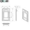 GROW R306 Scanner per modulo di controllo accessi biometrico capacitivo FPC1011F3 con sistema Windows e Android