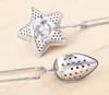 3 Stil Star Shape Tea Infuser Oval-formad 304 Rostfritt stål TEA Silit Infuser Spoon Filter TEALS GRATIS frakt WX9-196