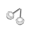 BeadSnice Stud Earring Bevindingen 925 Sterling Zilver Post Oorbel Onderdelen met 5mm Bloemvormige Basis voor Sieraden DIY ID 34300