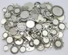 100 gramas mix designs bronze antigo prata liga de zinco pingente em branco camafeu cabochão base configuração acessórios de joias 4829306
