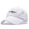 Cora Wang 100% bomull tvättade casquette baseball kepsar män hattar haj broderi pappa hatt för kvinnor Gorras Planas Snapback Bosco