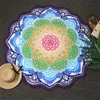 Ny strand mandala pilates rund strand sjal för sommarmatta Yoga matta utomhus picknick cirkulär duk 6 färg