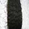 Extensions de cheveux Yaki 100% humains Remy, cheveux crépus lisses, Micro anneau, grossiers, liens en Micro perles, fabriqués à la Machine, 1 g/s, 100g