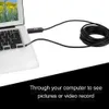 Freeshiping Étanche HD 5M 5.5mm Endoscope Mini Caméra USB Borescope Photo Capture Inspection Portée 6 Tube LED Blanc pour Téléphone Android PC