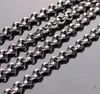 Gratis schip mode zilver 5meter in bulk hoge kwaliteit roestvrij staal 2.5mm / 3mm / 4mm / 6mm / 8mm ronde rolo ketting sieraden bevindingen merken DIY