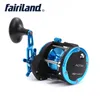 Mulinello da traina a tamburo 4BB 2 colori 30B C 18Kg Drag Power Baitcasting Mulinello da pesca per barche da mare Strumenti per la pesca della mano destra pesca trollin212l