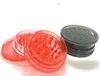 60mm 3 Piece Plastic Tobacco Herb Grinder for Smoking Pipe Spice Acrylic Dry Grinders