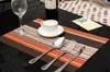 Isıya Dayanıklı PVC Mutfak Yemek Şerit Masa Masa Placemats Mat Manteles Doilies Fincan Paspaslar Coaster Pad 45 * 30 cm c443