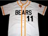 Maglie da baseball Cheap Bad News Bears Bo Peeps Movie Baseball Jersey Button Down 100% All Stitched White Alta qualità S-XXXL