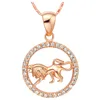 Zeldzaam 12 Zodiac Aries Taurus Gemini Kanker Leo Virgo Libra Scorpius Boogschutter Capricornus Aquarius Vissen Pisces Hanger Gouden Ketting ChKN1047