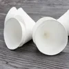 105ml 3.7oz Conical Paper Cup Disposable Tip Bottom Criping Blank Party Hotel Office Airport Drinkware QW7244