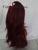 الباروكات Cosplay Costume Hair Reddish Brown Long Curly Hair Big