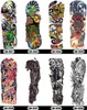 69 Stijl 4817cm Volledige bloemarm Skull Tattoo Sticker Vis Lotus Tijdelijk lichaam Art Wateroverdracht Fake Tatoo Sleeve6337982