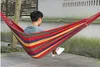 Portátil de 120 kg de carga-rolamento Jardim Hammock Pendurar Cama de Acampamento de Viagem Balanço Sobrevivência Ao Ar Livre Sacos de Lona Lona Stripe 190 * 80 CM SN191