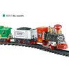 Voiture de transport télécommandée, fumée de vapeur électrique, ensemble de Train RC, modèle de jouets télécommandés, cadeau pour enfants