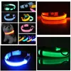 Nylon LED Pet Dog Collar Noc Bezpieczeństwo Miga Glow W Dark Dog Leash Dogs Luminous Fluorescencyjne Obroże Pet Supplies