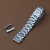 18mm 19mm 20mm 21mm 22mm 23mm Metal Watchbands Armband Silver Silver Solid rostfritt stål Luxury Watch Band Rem Accessories257501573