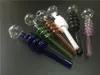 Tubos de vidro multicoloridos Queimadores de óleo de vidro curvo Tubos de 30 mm bola Balanceador Tubo de água Tubos de fumo de mão Tubo de borbulhador de ervas secas Frete grátis