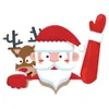 New 2019 gift for christmas snowmen waving arms waving cars car sticker Christmas Santa Claus rains craps arms stickers Christmas8559890