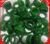 Echte Jade heiße Jade, grüne Finger, Ringe Großhandel Großhandel grüne schwimmende Blume trockenes grünes Schnitzgeld.