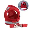 Ensemble de laisse de harnais pour chien de compagnie pour petit moyen chien chat harnais gilet réfléchissant chiot chiens sangle de poitrine Chihuahua Bulldog