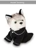 Płaszcz odzieżowy dla małych psów Pet Puppy Piżama Czarny Różowy Dziewczyny Pudel Bichon Pluszowe ubrania Boże Narodzenie Bawełna Chłopiec Buldog Softfeeling Koszule Zimowe