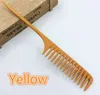 1 Pc 2 couleurs professionnel pointe queue peigne pour Salon de coiffure Section brosse à cheveux outil de coiffure bricolage cheveux larges dents Combs8203630