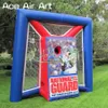 Portería de fútbol inflable puerta a puerta personalizada con pegatinas extraíbles para EE. UU.