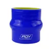 PQY - 2.5 "64mm bosse droite Silicone tuyau Intercooler coupleur Tube tuyau bleu jaune PQY-HSH0025-QY