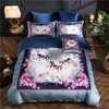 Designer de luxo impressão cama consolador conjunto signageh transporte velo cama têxtil casa 5 peça conjunto natal presente da família beddin2410066