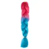 Модные трехцветные наращивания крючком для наращивания волос Kanekalon Синтетические вязанные крючком косы Ombre Jumbo Плетение Extensions9327218