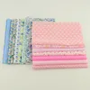 Kleidungsstoff-Stash-Patchwork-Bündel Baumwoll-Twill Nähen zum Quilten Baby-Lätzchen Tilda-Puppe 10 cm x 12 cm zufällige Farbmaterialien225Z