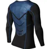 Wholesale-Men TシャツパンツセットロングスリーブTシャツメンズコンプレッションシャツフィットネスボディービルディング洋服Rashguard Sport Suit