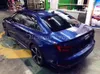 Stickers Midnight Blue Gloss Metallic Vinyl Wrap Whole Car Wrap Covering With Air bubble Free Like 3M quality Low tack glue Size:1.52*20m(