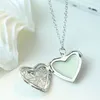 Donna Uomo Hollow Heart Locket Collane con ciondolo luminoso Glow In The Dark Gioielli incandescenti Regali 162625