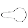 6.7~7.2cm Bath Shower Curtain Glide Rings Gourd shape Hooks Polished Satin Nickel Ball Bathroom Accessories