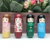 Najnowszy Balsam Lip Piękny Kimono Doll Wzór wargi Płyta Kolorowa Dziewczyna Makijaż Balsam Lip obecny Dla przyjaciela